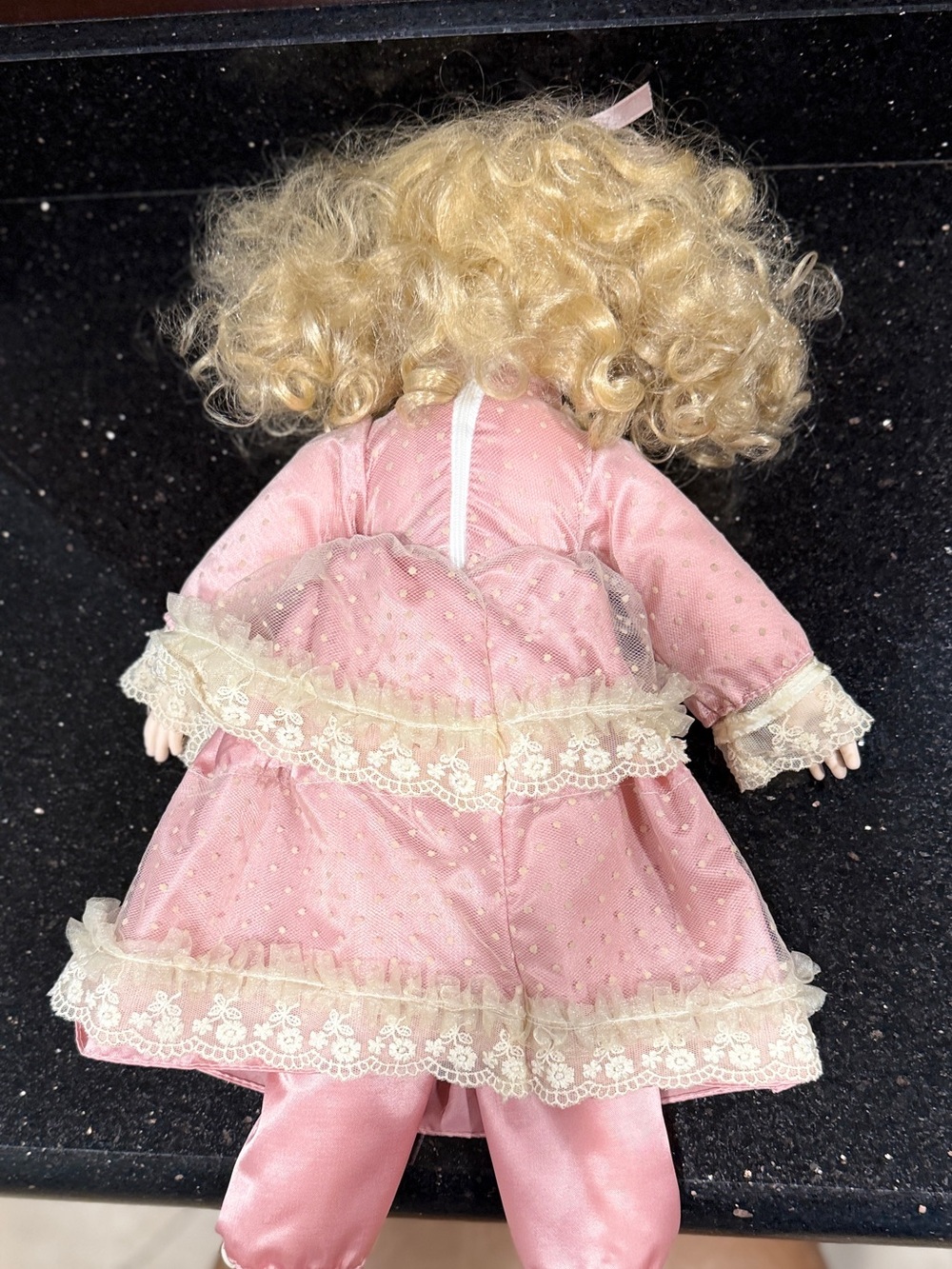 Vtg 1989 Seymour Mann Porcelain Doll Bisque Connoisseur Collection Pink Lace - Picture 3 of 14